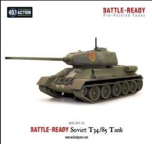 Bolt Action: Soviet: T34/85 Tank (Battle Ready) 