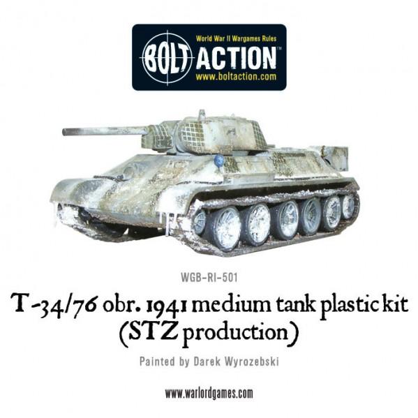 Bolt Action: Soviet: T-34/76 obr. 1941 Medium Tank (Plastic Kit) STZ Production 
