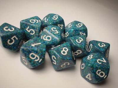 Chessex (25116): D10: Speckled: Sea 