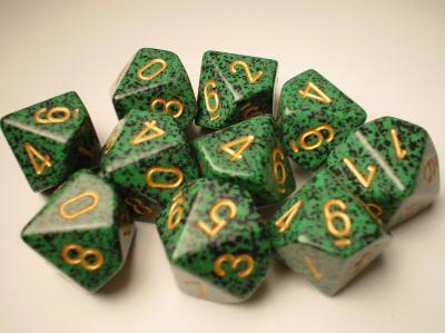 Chessex (25135): D10: Speckled: Golden Recon 