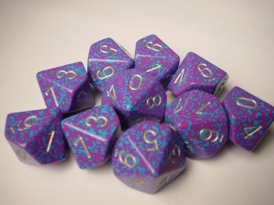 Chessex (25147): D10: Speckled: Silver Tetra 