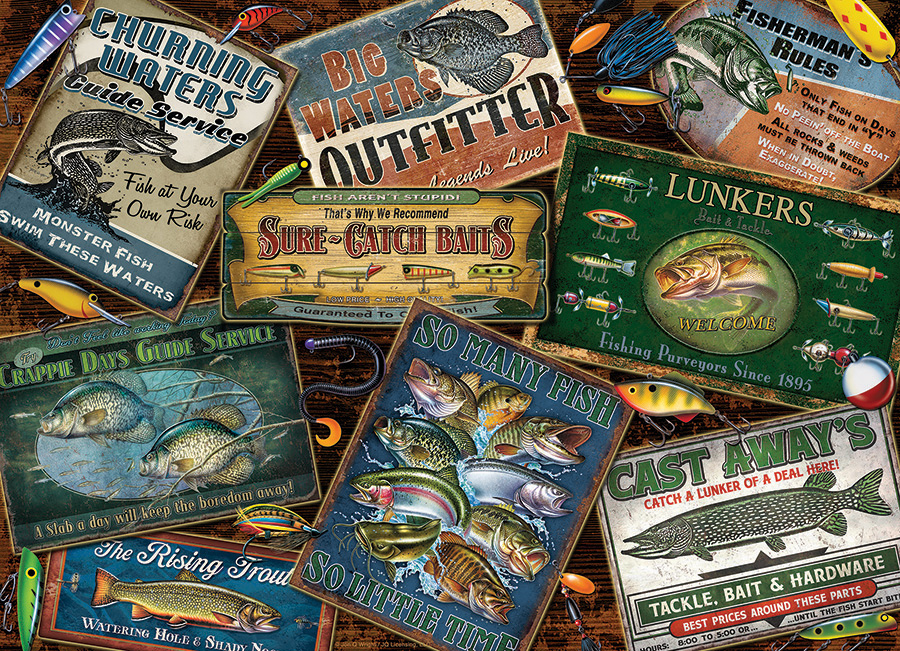 Cobble Hill Puzzles (1000): Fish Signs 
