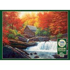 Cobble Hill Puzzles (1000): Glade Creek Grist Mill 