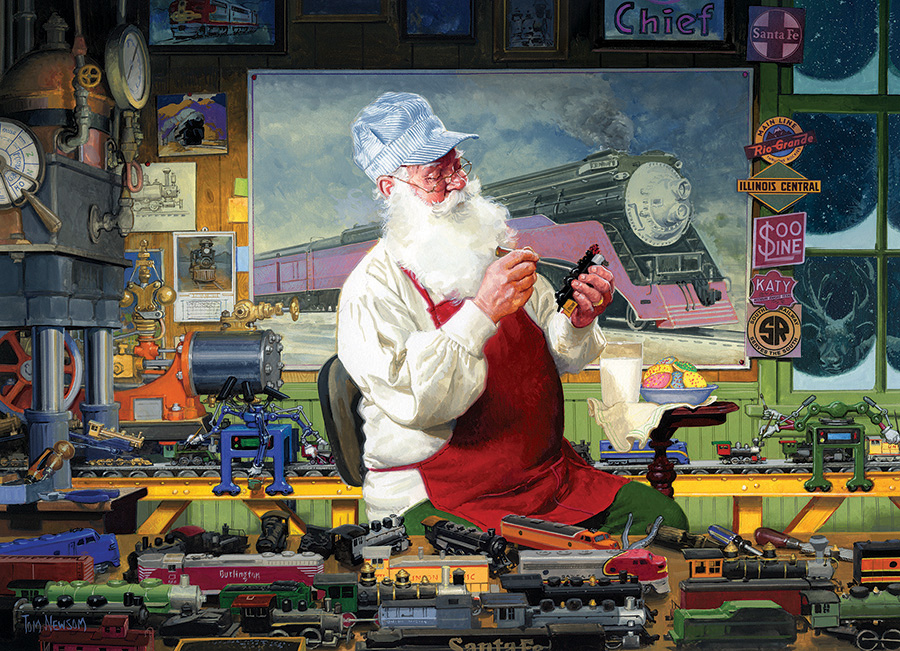 Cobble Hill Puzzles (1000): Santas Hobby 