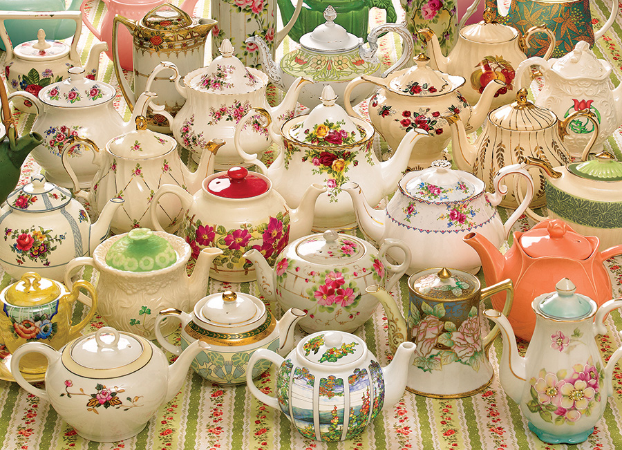 Cobble Hill Puzzles (1000): Teapots Too 