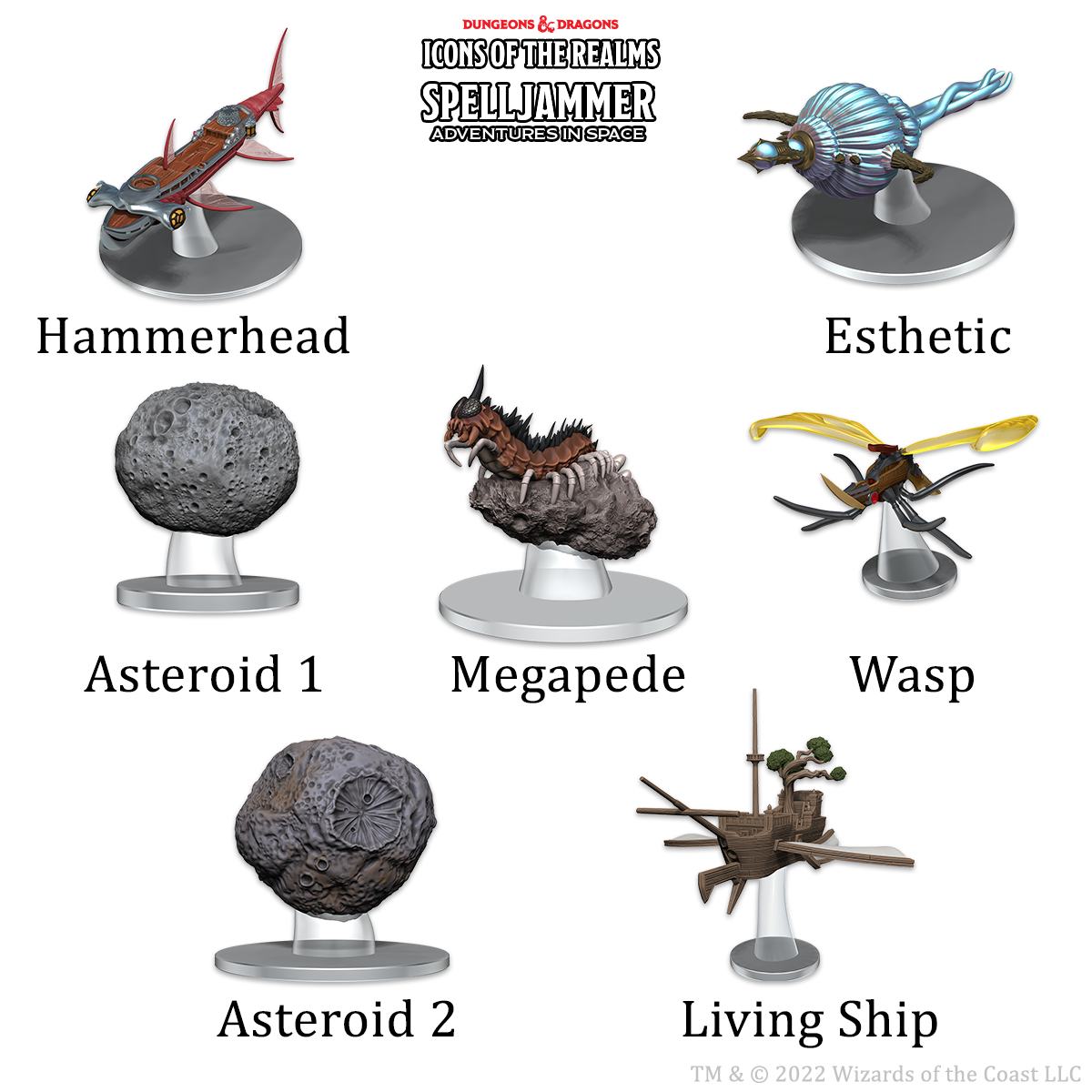 D&D Icons of the Realms: Spelljammer Adventures in Space: Asteroid Encounters Ship Scale  