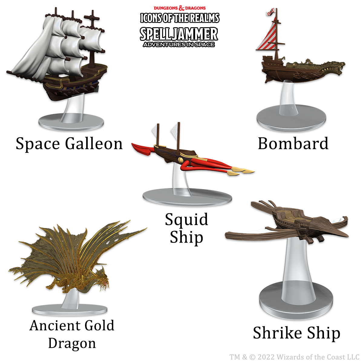 D&D Icons of the Realms: Spelljammer Adventures in Space: Welcome To Wildspace Ship Scale  