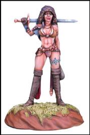 Dark Sword Miniatures: Elmore Masterwork: Journey to the Gathering Female Fighter 