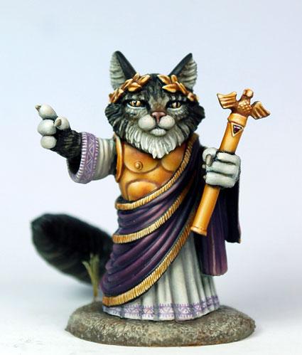 Dark Sword Miniatures: Critter Kingdoms- Augustus Tribute, Emperor Cat 
