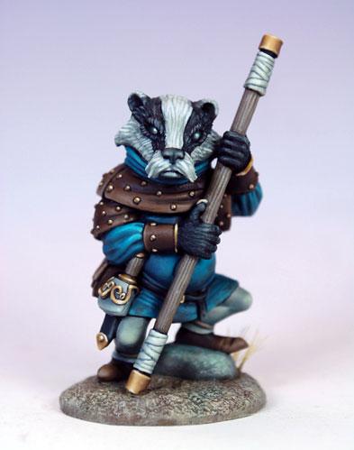 Dark Sword Miniatures: Critter Kingdoms- Little John The Badger 