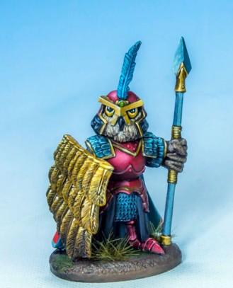 Dark Sword Miniatures: Critter Kingdoms- Owl Warrior 