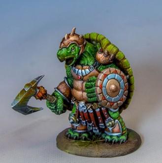 Dark Sword Miniatures: Critter Kingdoms- Turtle Warrior with Axe 