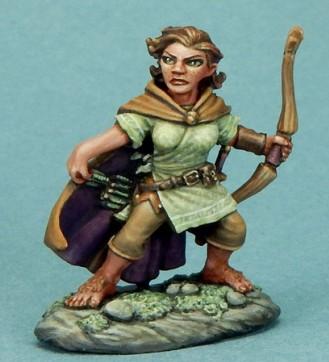 Dark Sword Miniatures: Visions in Fantasy: Female Halfling Ranger with Bow 