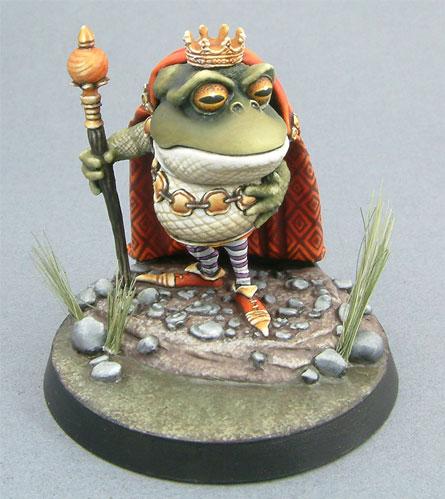 Dark Sword Miniatures: Critter Kingdoms- Frog King 
