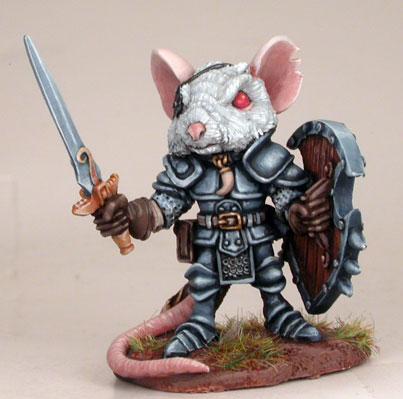 Dark Sword Miniatures: Critter Kingdoms- Mouse Warrior 