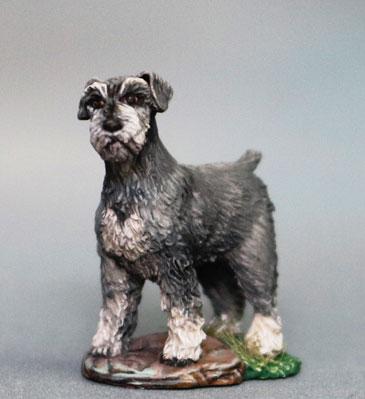 Dark Sword Miniatures: Visions in Fantasy: Schnauzer Dog 