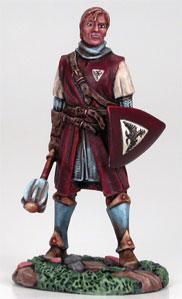Dark Sword Miniatures: Visions in Fantasy: Young Male Cleric with Mace/Shield 