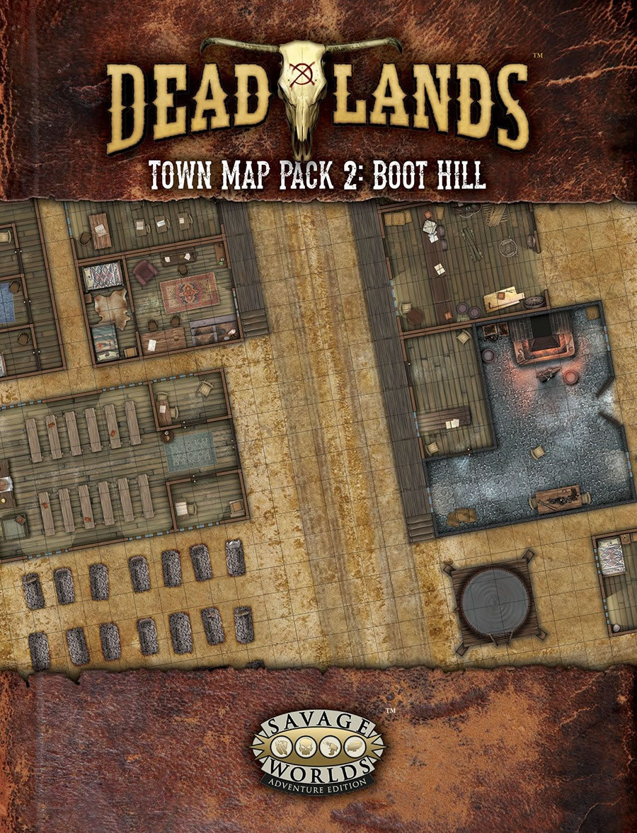 Deadlands: The Weird West - Town Map Pack 2: BOOT HILL 