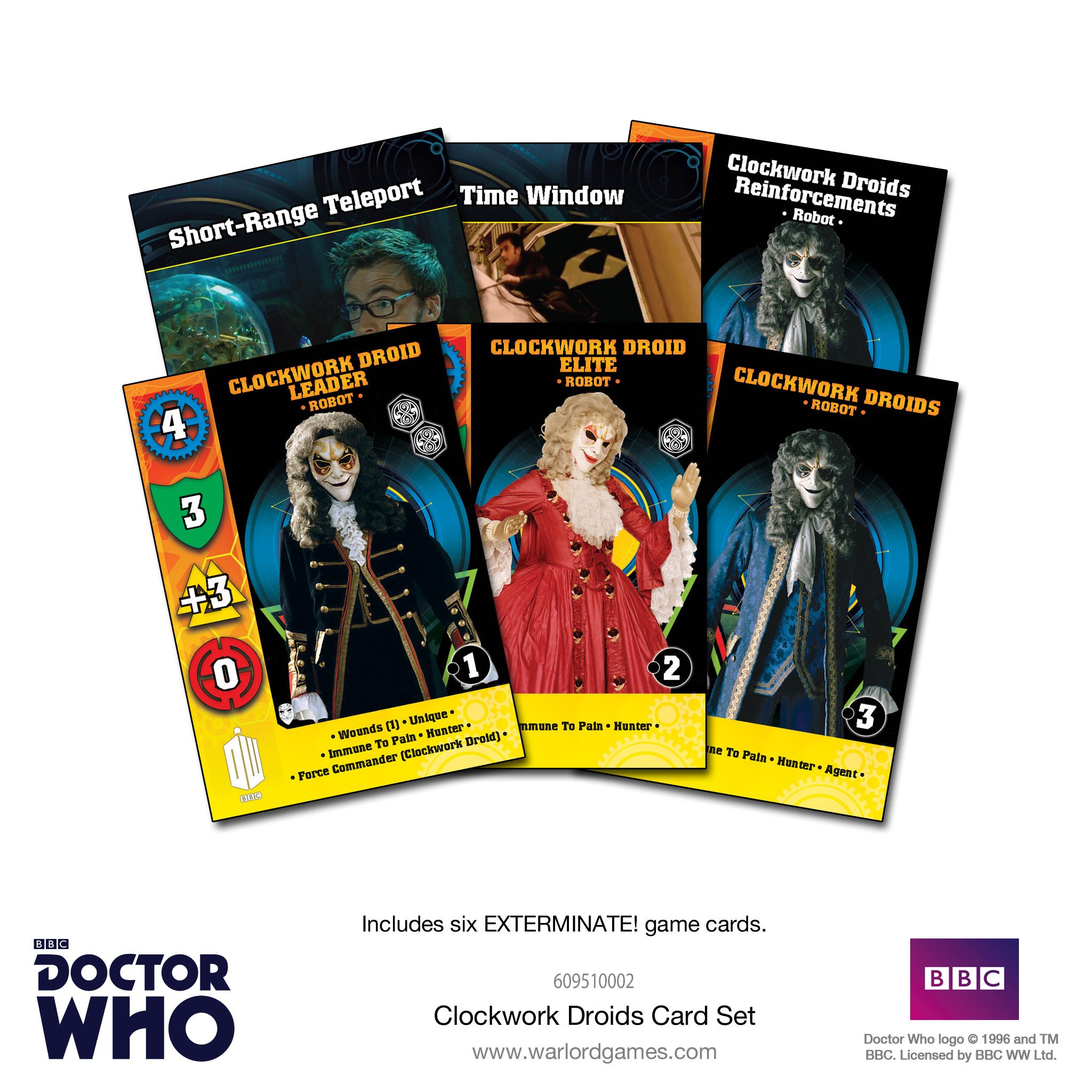 Doctor Who Exterminate: Clockwork Droids Card Set 