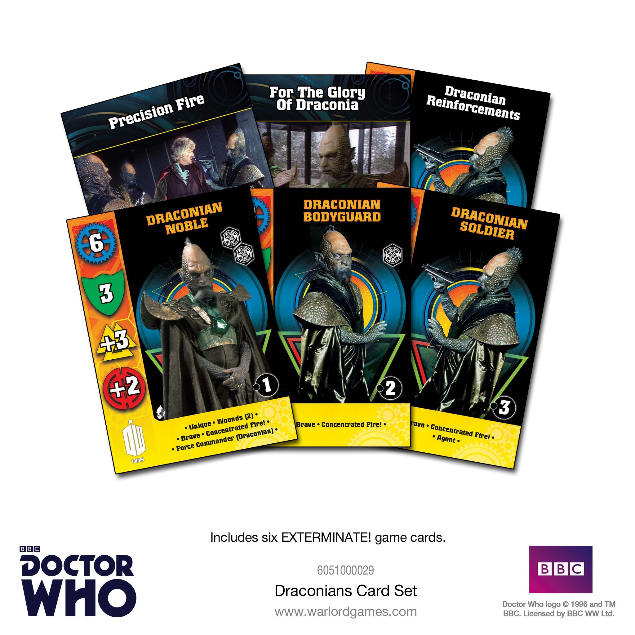 Doctor Who Exterminate: Draconians Card Set 