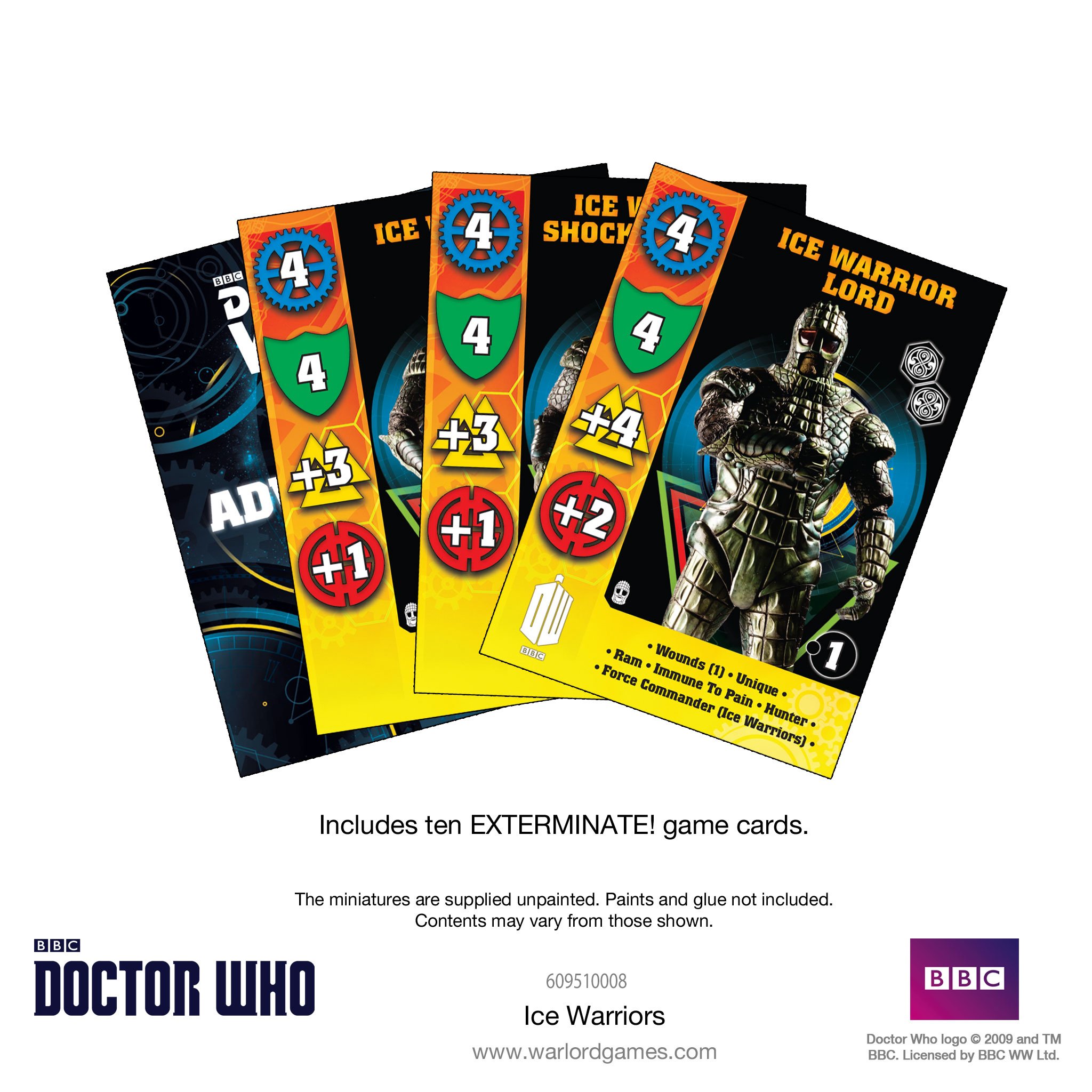 Doctor Who Exterminate: Ice Warriors Card Set 