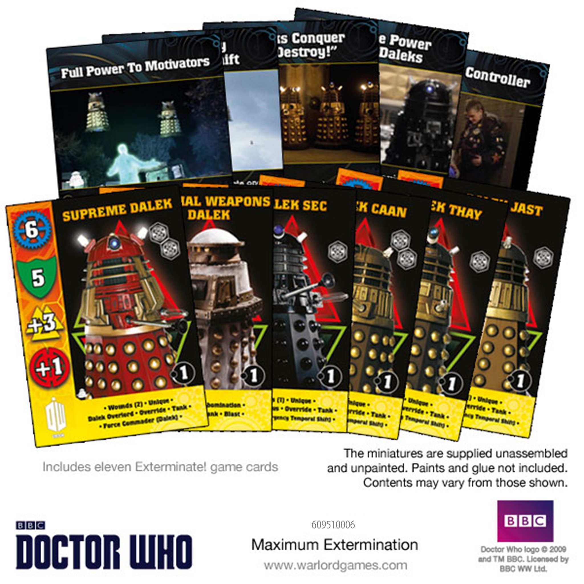 Doctor Who Exterminate: Maximum Extermination Card Set 