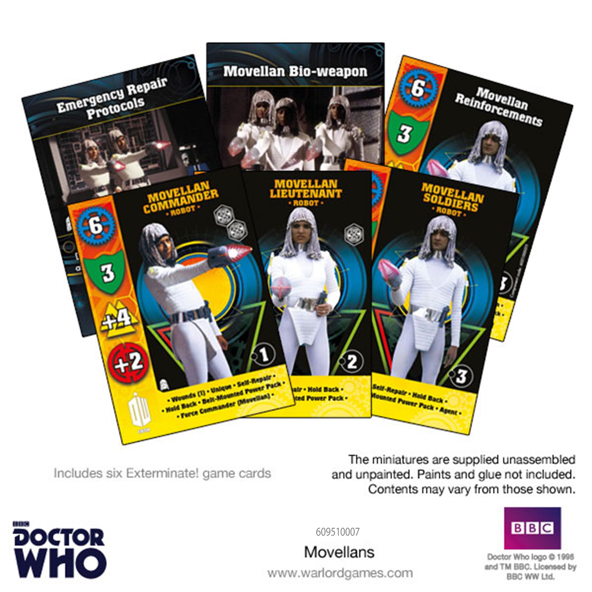 Doctor Who Exterminate: Movellans Card Set 