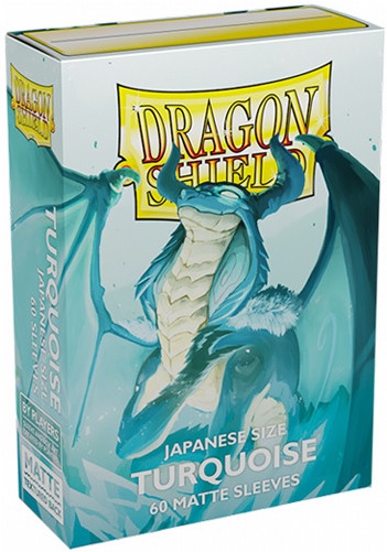 Dragon Shield: Japanese Size Matte Sleeves (60ct) - Turquoise 