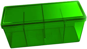 Dragon Shield: Four Compartment Storage Box (Green) 