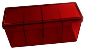 Dragon Shield: Four Compartment Storage Box (Red) 