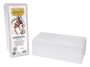 Dragon Shield: Four Compartment Storage Box (White) 