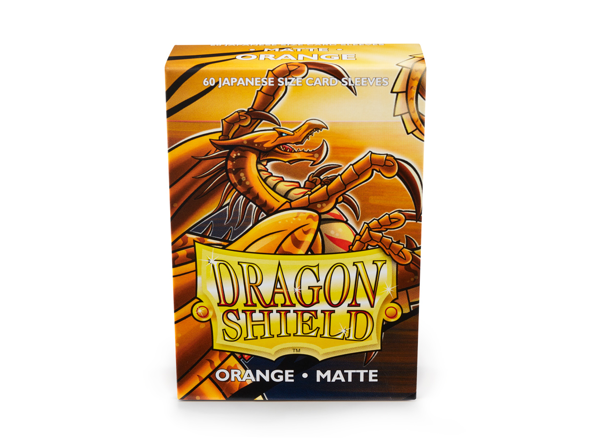 Dragon Shield: Japanese Size Matte Sleeves (60ct) - Orange 