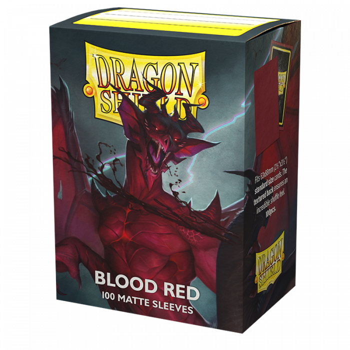 Dragon Shield: Matte Card Sleeves (100): Blood Red  