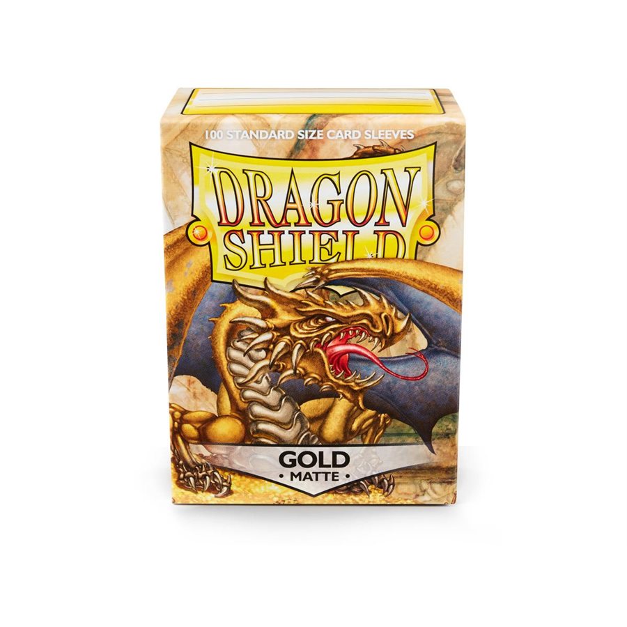 Dragon Shield: Matte Card Sleeves (100): Gold 