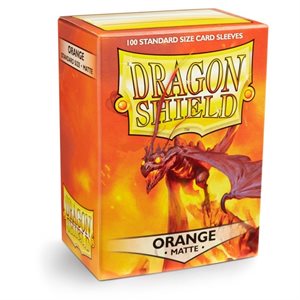 Dragon Shield: Matte Card Sleeves (100): Orange 