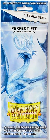 Dragon Shield: Perfect Fit Sleeves (100): Clear Sealable 