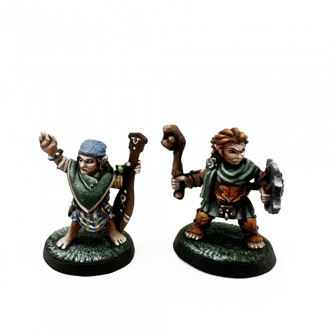 Dungeon Dwellers: Halfling River Witch and Druid 