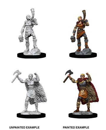 Dungeons & Dragons Nolzur’s Marvelous Miniatures: FEMALE HUMAN BARBARIAN 