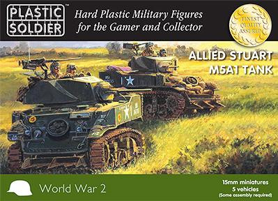 Plastic Soldier Company: 15mm Allied: Stuart M5A1 Tank 