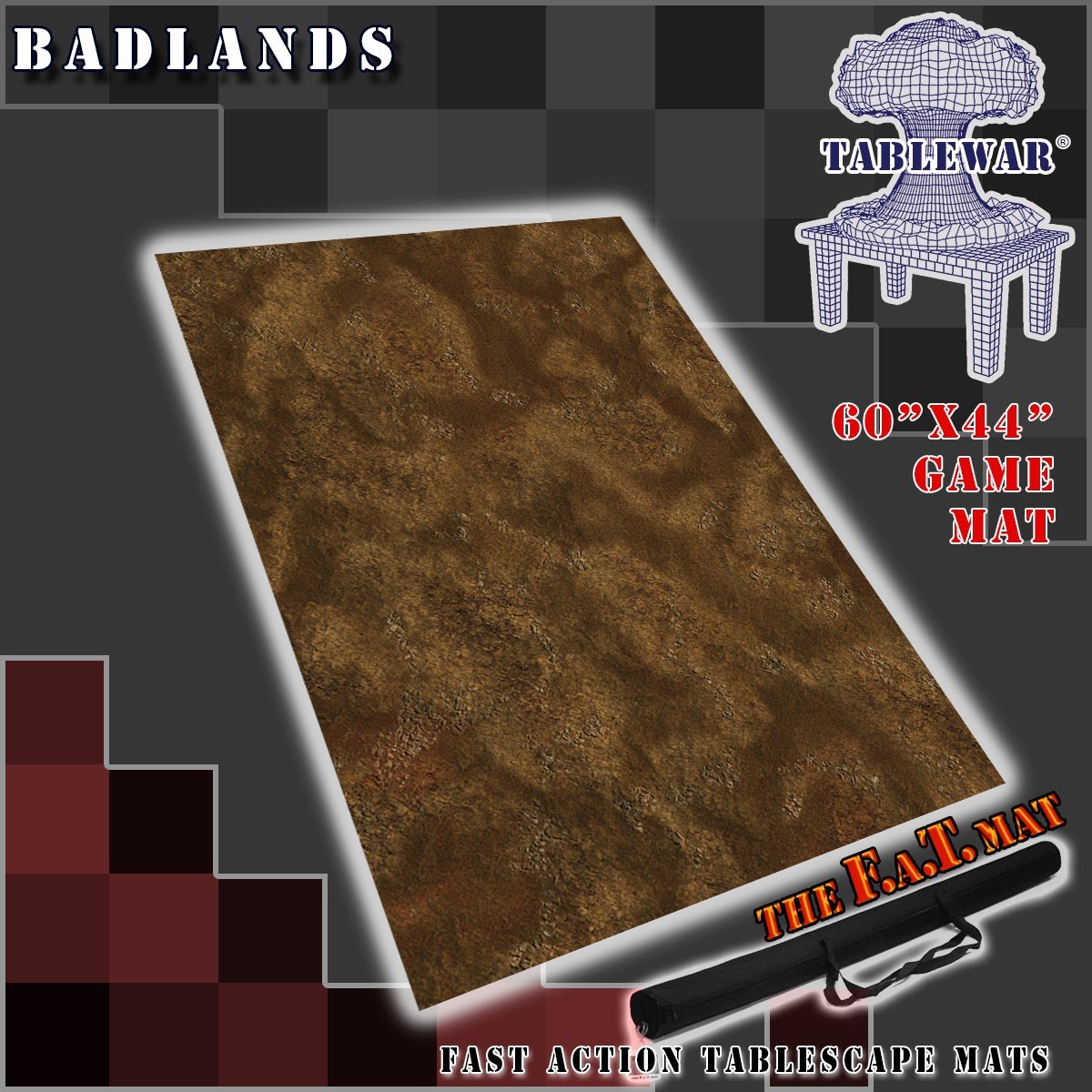 F.A.T. Mats: Badlands 60"×44" 