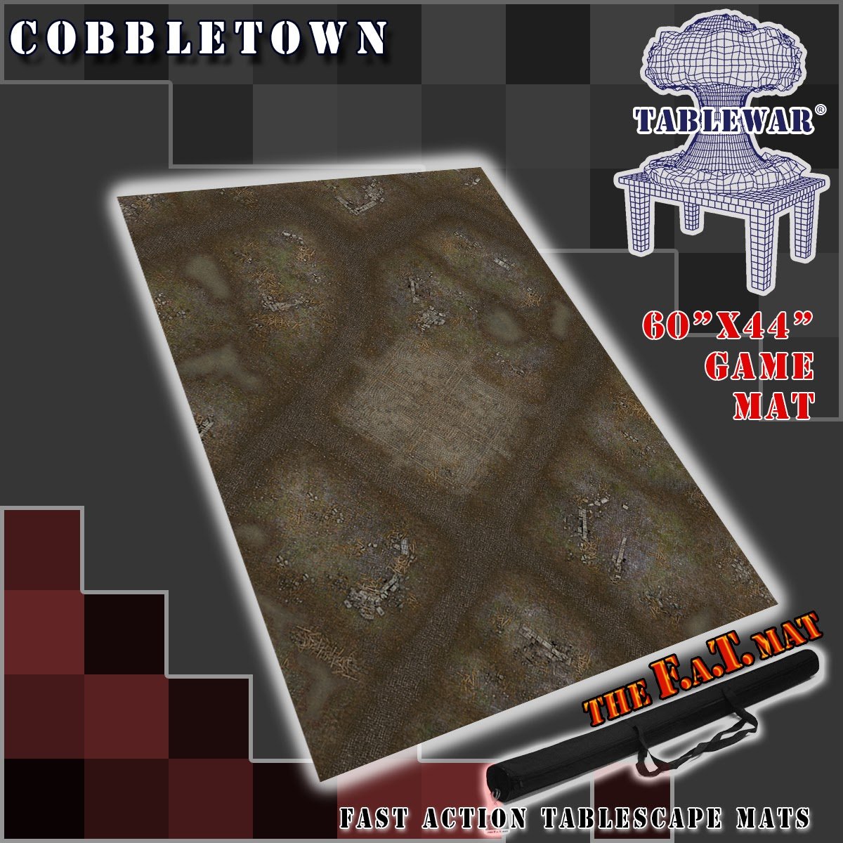 F.A.T. Mats: Cobble Town 60"X44" 