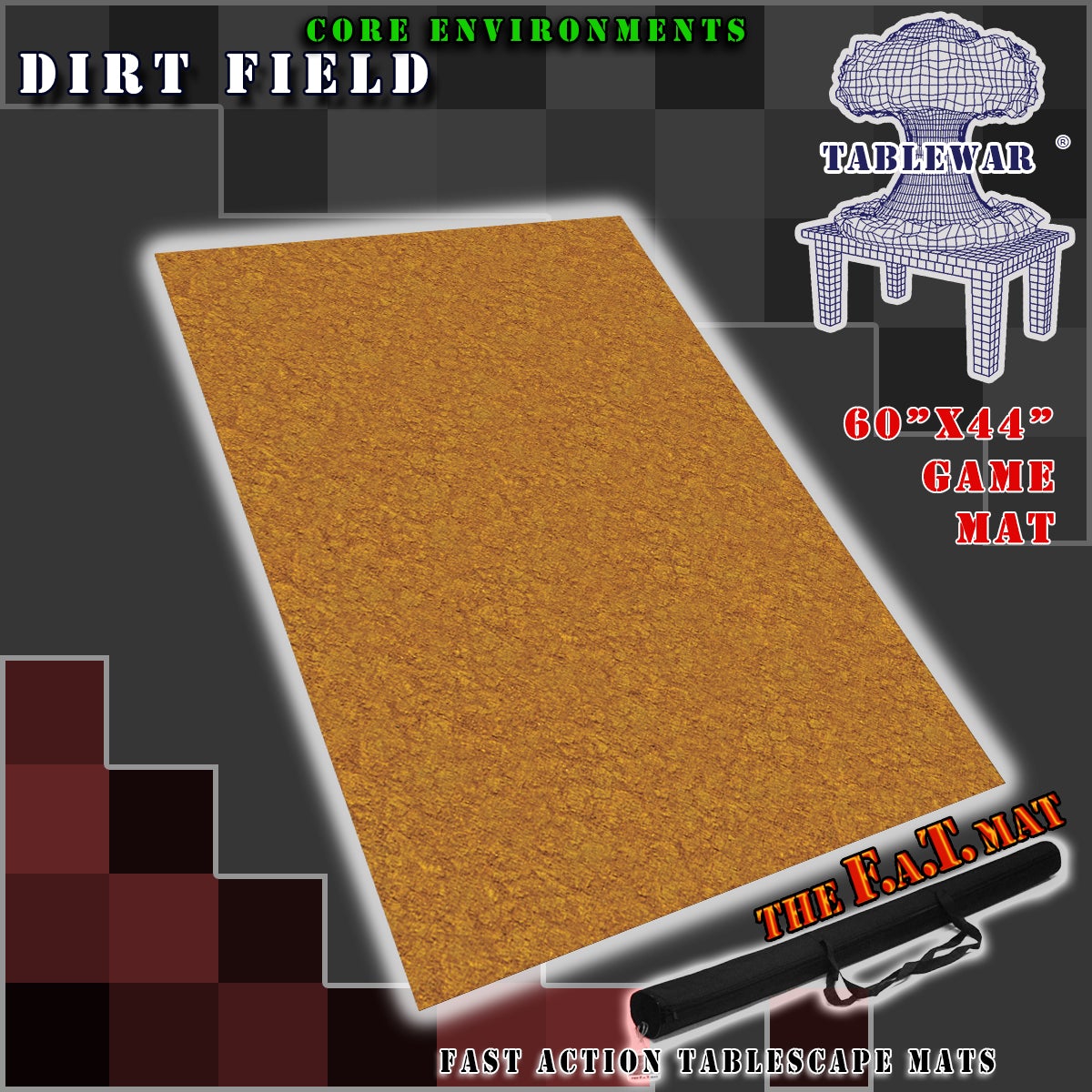 F.A.T. Mats: Core Environment Dirt Field 60"X44" 