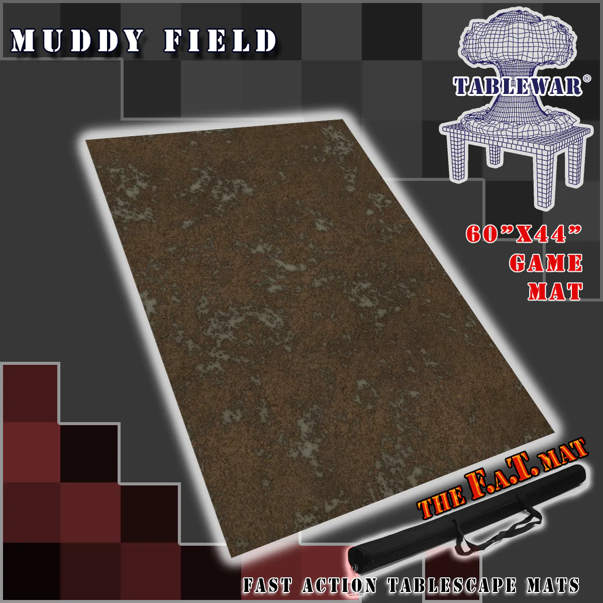 F.A.T. Mats: Core Environment: Muddy Field (60" X 44") 