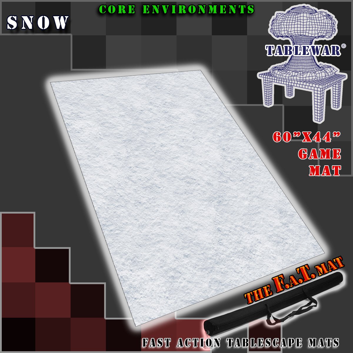 F.A.T. Mats: Core Environments: Snow (60" X 44") 