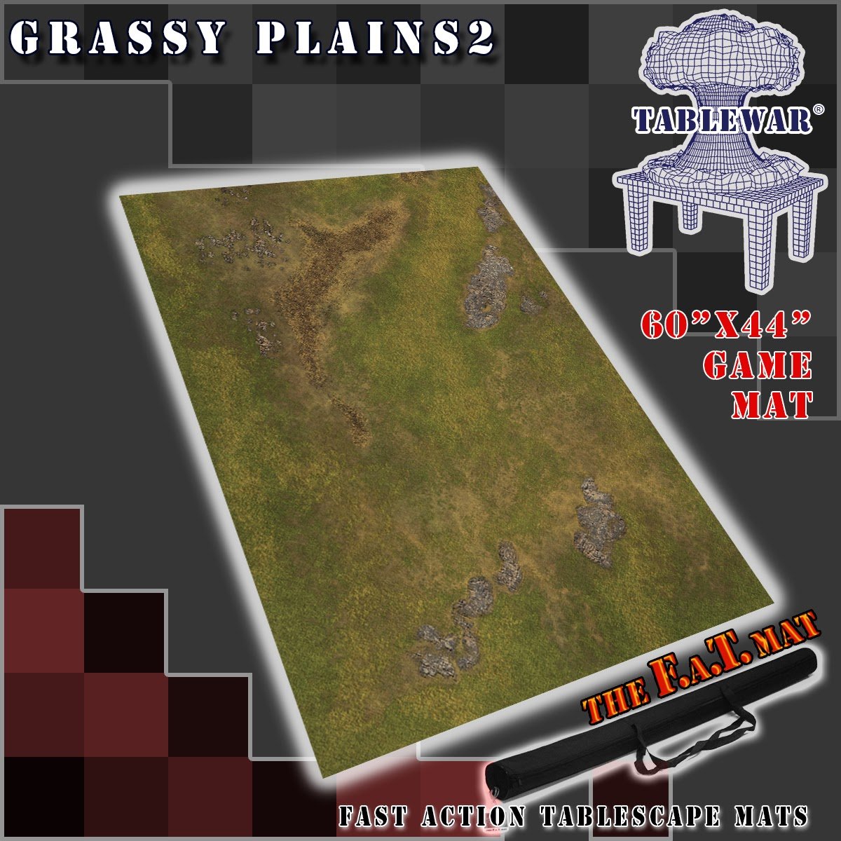 F.A.T. Mats: Grassy Plains 2 60X44" 