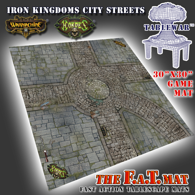 F.A.T. Mats: Iron Kingdoms City Streets 30"x30" 