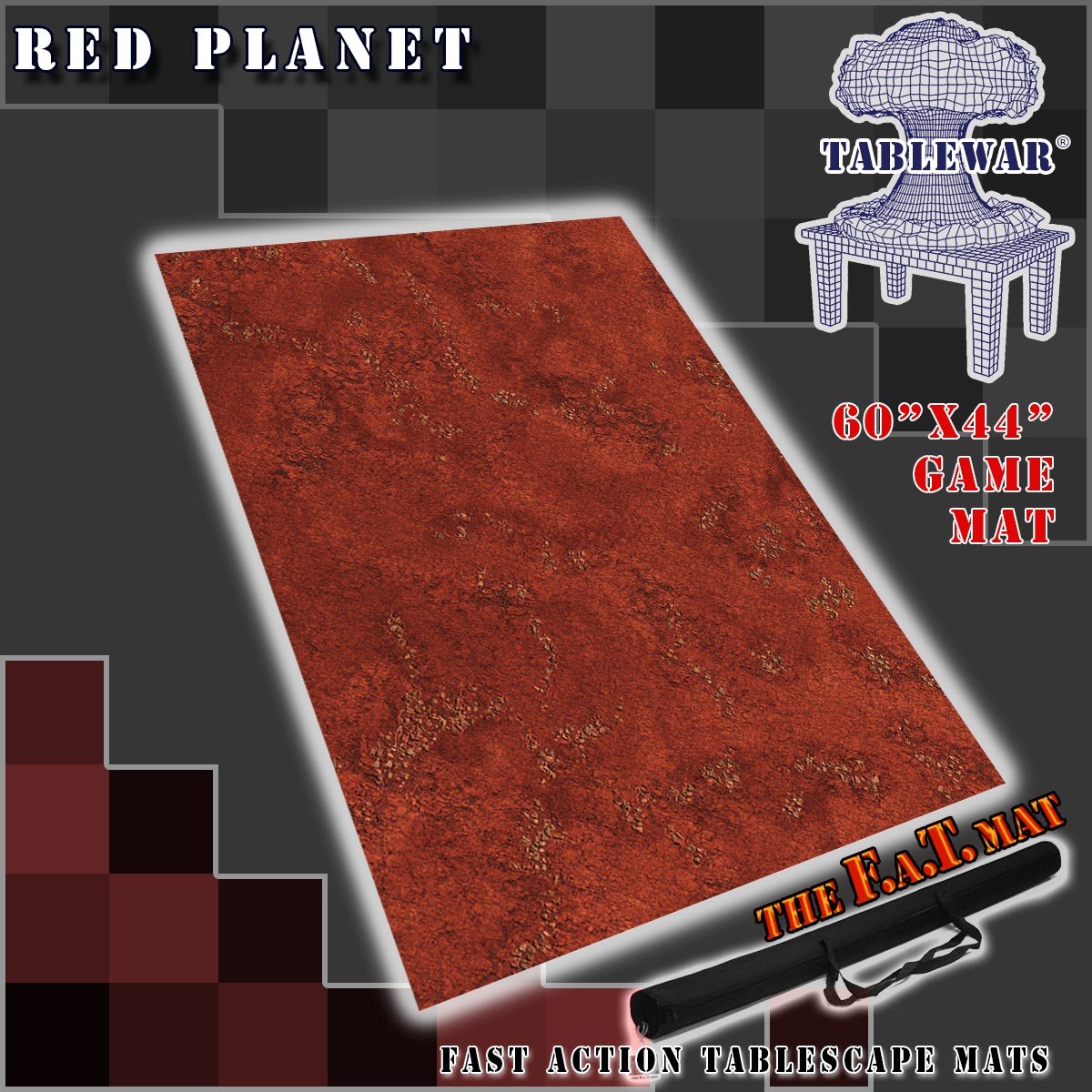 F.A.T. Mats: Red Planet 60"×44" 