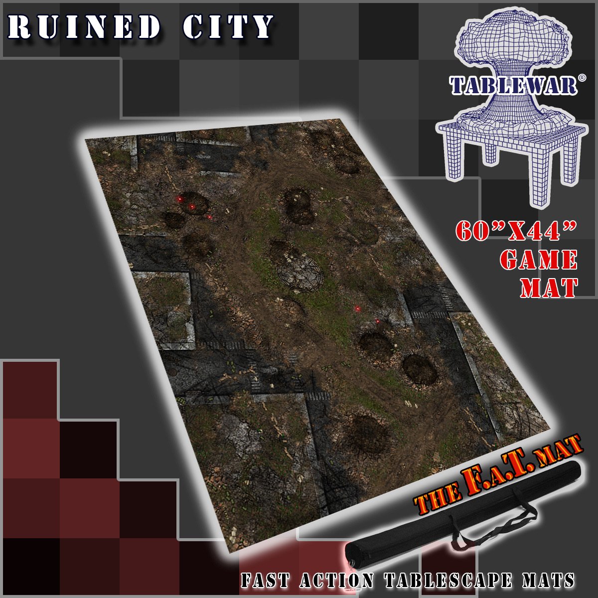 F.A.T. Mats: Ruined City 60X44" 
