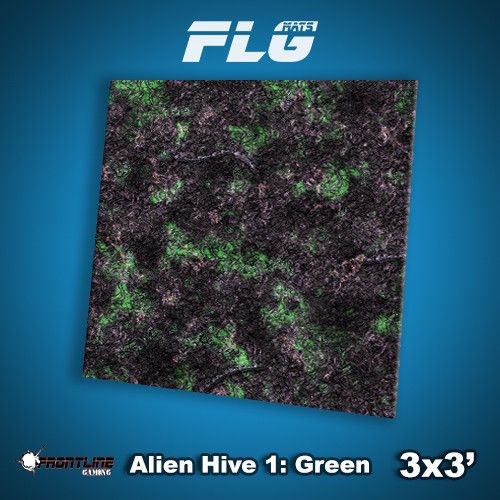 FLG Mats: Alien Hive- Green (3x3) 