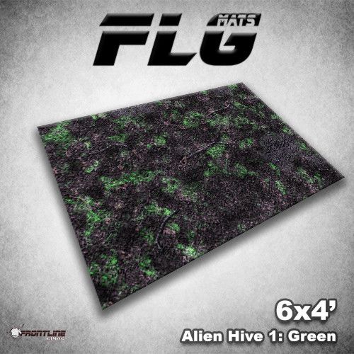 FLG Mats: Alien Hive- Green (6x4) 